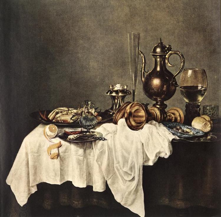HEDA, Willem Claesz. Breakfast of Crab  sdg China oil painting art